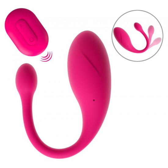 Розовое виброяйцо KORAL RC Love Ball